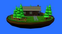 Wooden Hut Diorama