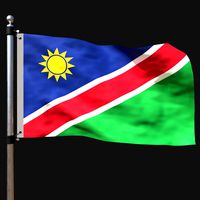 Flag of namibia