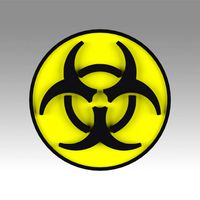 biohazard symbol signs