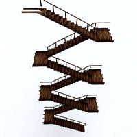 old wooden staircase 02