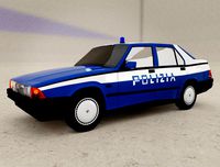 vintage police car alfa romeo
