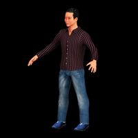 game ready character - rigged man