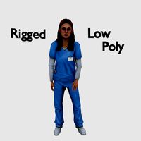 nurse doctor low poly lady