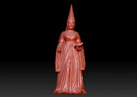 medieval woman sculpture