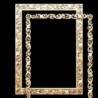 classic style carved frame