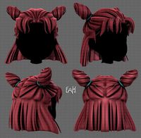 3d hair style for girl v85