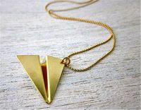 minimal plane necklace