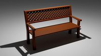 wooden bench