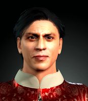 sharokhan bollywood movie star 3d character design ready for animation