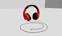 stereo headphones with cable and p3 plug