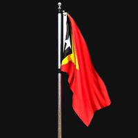 Flag of east timor 02