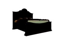 classic wooden bed