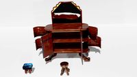 dressing table and stools
