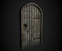 medieval arched door