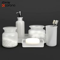 restoration hardware pharmacy frosted glass bath accessories