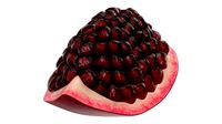pomegranate slice ripe