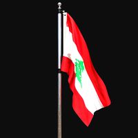 Flag of lebanon 02