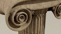 ionic column ruins