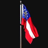 Flag of state of georgia 02