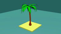 palm tree lowpoly