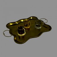 collection of 4 glass holder