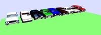 vaz cars compilation of 10 pieces low-poly game ready