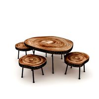 wood table chair furniture 02