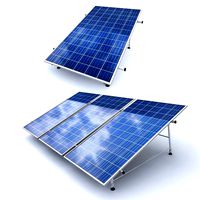 3d solar panel model
