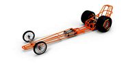 Chassis of front engined dragster