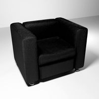 black leather chair