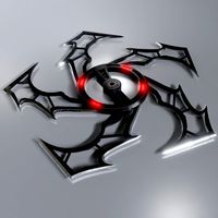 Sci-fi shuriken lowpoly PBR
