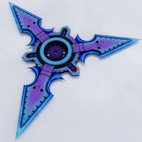 Sci-fi shuriken lowpoly PBR