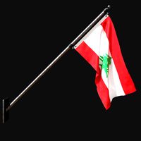 Flag of lebanon 03