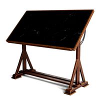drafting table with black board