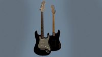 fender stratocaster black
