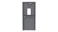 single fire exit door