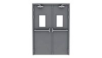 double fire exit door