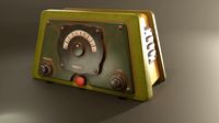 rusty radio low-poly