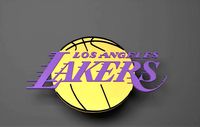 la lakers 3d logo emblem