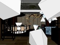 business interior hotel box decoration design chinese style