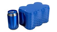 packaging wrapper for standard six 330ml beverage soda beer cans