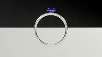 ring with brilliant and ruby