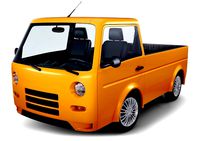 kei truck concept retro style orange