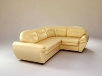 Soft angular sofa 3D Model