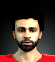 mo salah the famous football player 3d design ready for animation