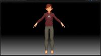 zbrush stylized character boy base mesh - amy boy style 4