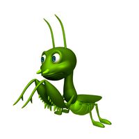 praying mantis cartoon