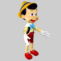 disney pinocchio 3d rigged in 3ds max