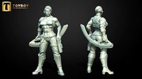 SCI-FI Miniature women soldier-Model 5 | 3D