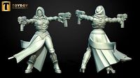 SCI-FI Miniature women soldier-Model 7 | 3D